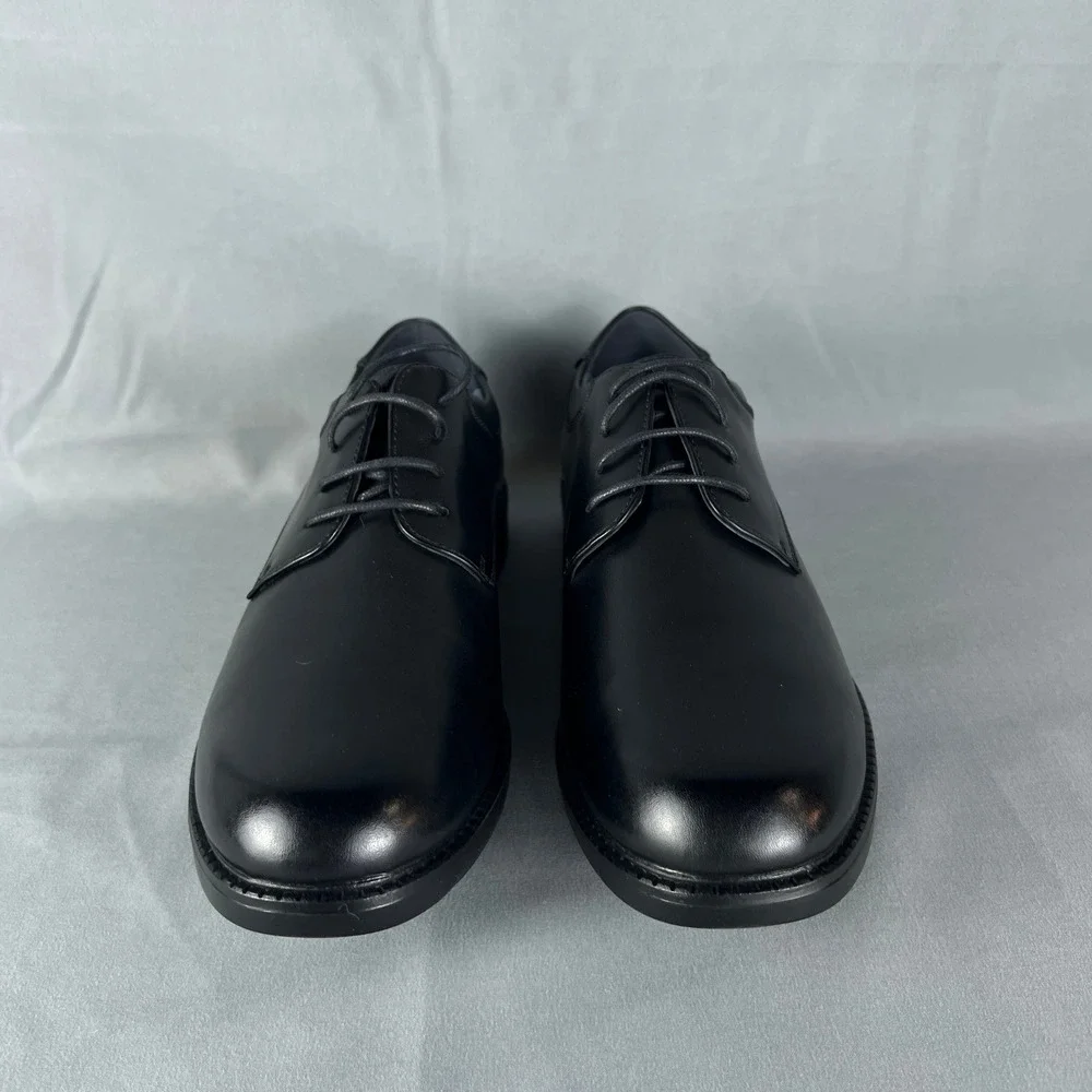 Bruno Marc Downing 02 Oxford Dress Shoes Mens 9 Black Faux Leather Round Toe